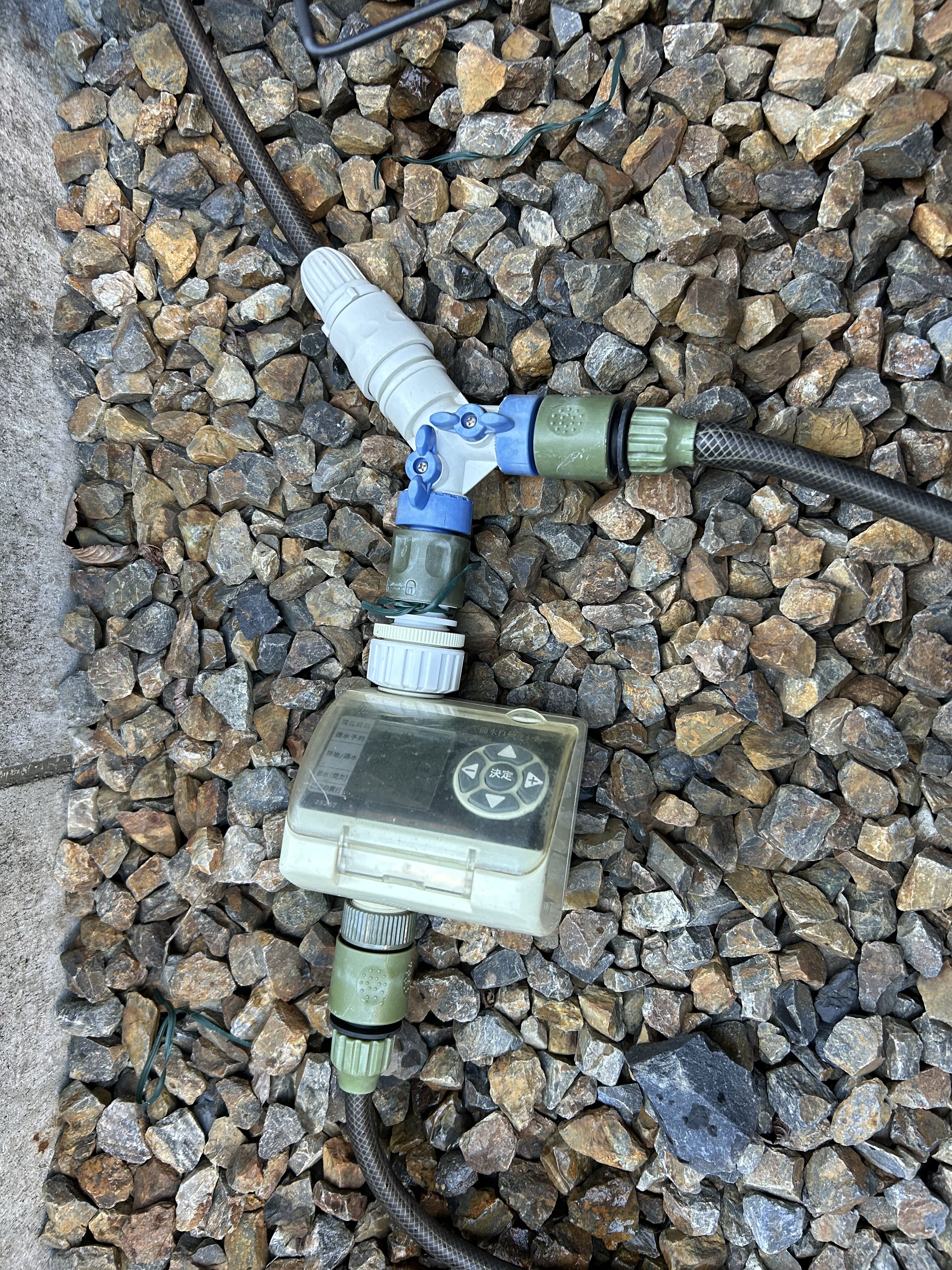 水やりホース設置1